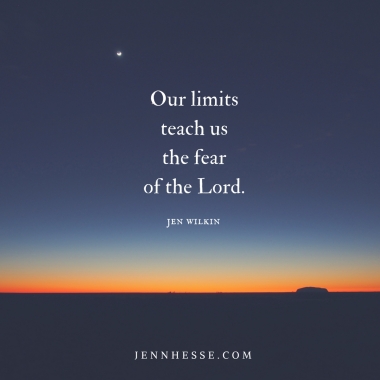 limits fear Lord quote jen wilkin
